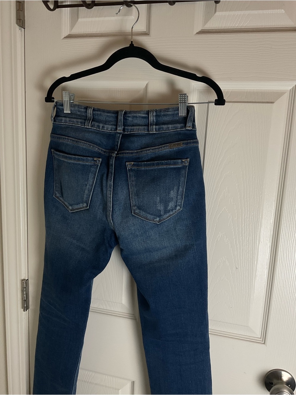 KanCan High Rise Distressed Straight Leg Jeans Size 5 / 26 - Picture 7 of 9
